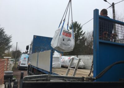 enlèvement et transport big-bag d'ardoises pavillon à Villemandeur 45